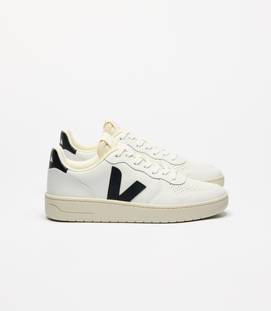 VEJA || Basket V-10 Prime - EXTRA-WHITE BLACK