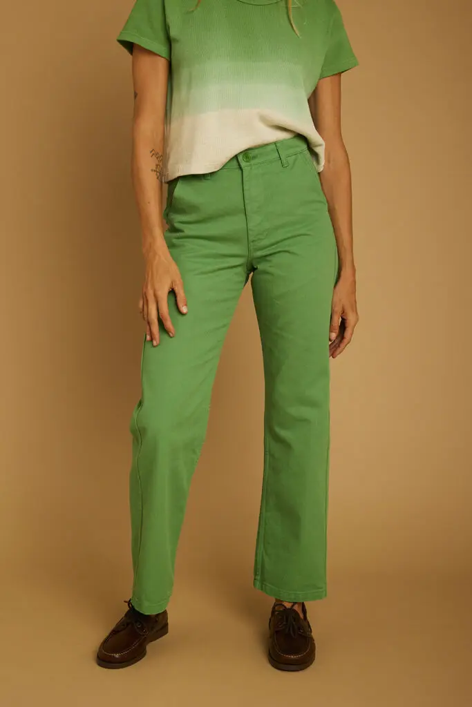 GRAINE || Pantalon Éclat – Vert Éclatant