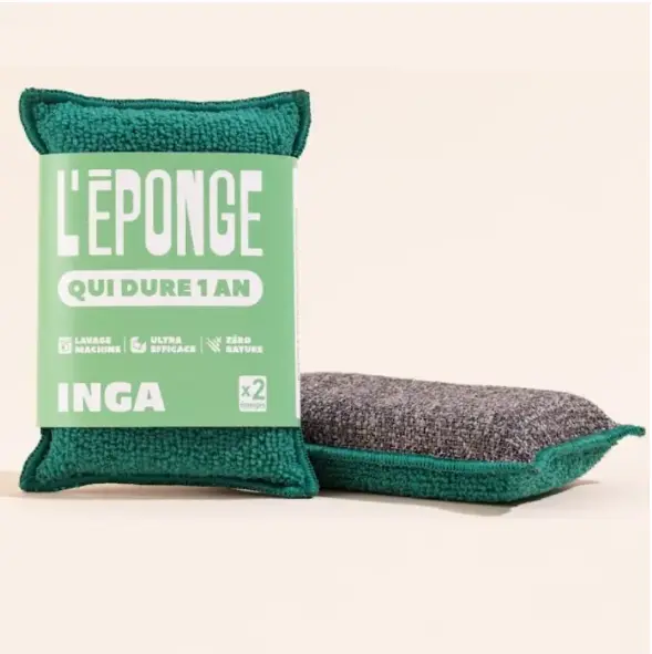 INGA || Éponge grattante x1 – Vert