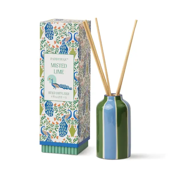 DESIGNWORKS COLLECTIVE || Diffuseur de parfum Adopo Peacock Ceramic Diffuser – Citron Vert Brumeux