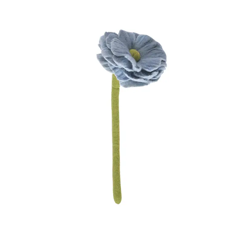 AVEVA DESIGN || Fleur En Laine Éternelle – Petite Pivoine Dusty Blue