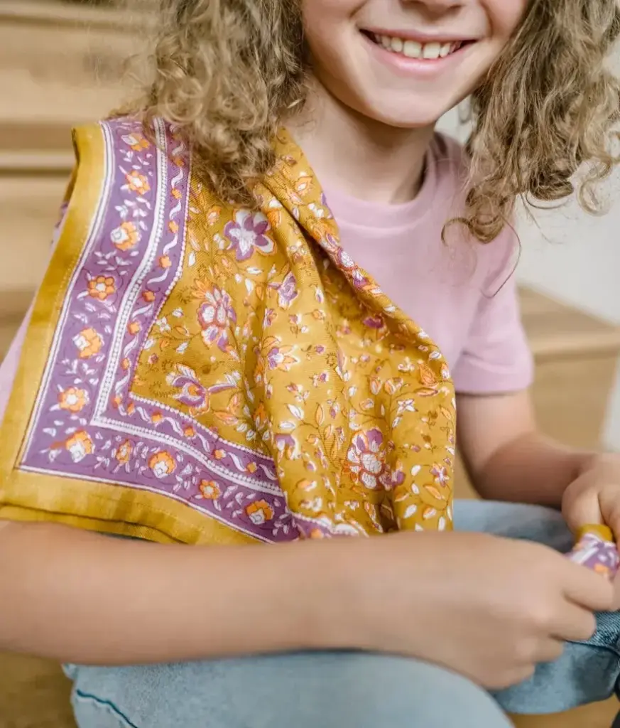 BINDI ATELIER || Petit Foulard – Folk Story Soleil