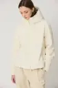 TANTÄ || Veste courte imperméable Graupel – White Grey