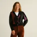DEDICATED || Cardigan Kanan Wavy Stripe – Multicolore