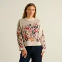 DEDICATED || Pull Limhamn Folk Flower – Vanilla White