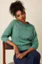 KING LOUIE || Top en maille Zira Bonheur – Dusty Turquoise