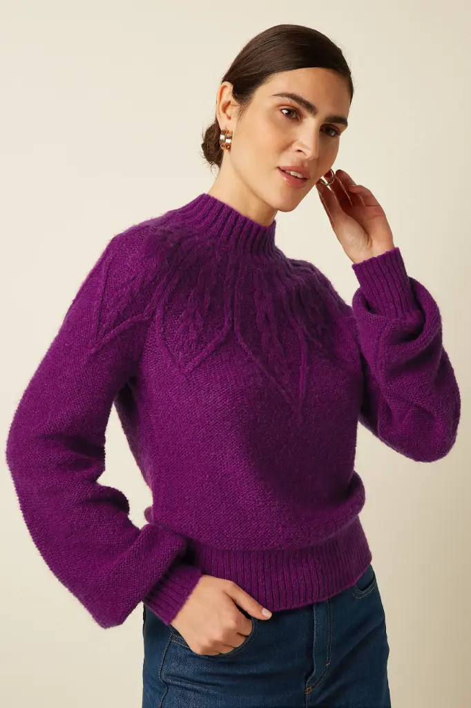 KING LOUIE || Pull Joanie Raglan Orcia – Caspia Purple