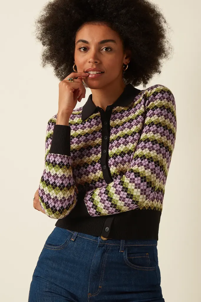 KING LOUIE || Cardigan Sofie Chicago – Black