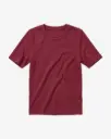 KNOWLEDGE COTTON APPAREL || T-shirt côtelé femme - Rib t-shirt - Burgundy