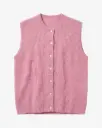 KNOWLEDGE COTTON APPAREL || Gilet sans manches en maille - Soufflé yarn vest - Orchid Haze