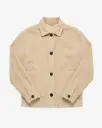 KNOWLEDGE COTTON APPAREL || Surchemise en velours côtelé - Corduroy overshirt - Light feather gray
