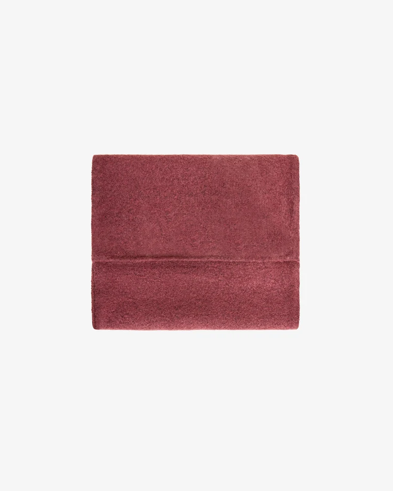 KNOWLEDGE COTTON APPAREL || Écharpe en maille recyclée - Soufflé yarn scarf - Burgundy