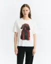 THINKING MU || Tee-shirt Lucia Pet Portrait – Blanc
