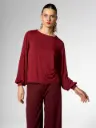 MADEMOISELLE YÉYÉ || Haut raffiné femme - Perfect Raffiné Top - Cabernet