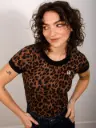 MADEMOISELLE YÉYÉ || T-shirt femme imprimé léopard - Outline T-Shirt - Leo
