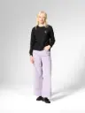 MADEMOISELLE YÉYÉ || Pantalon large en velours côtelé bio - Casual Cut Trousers - Lavender