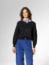 MADEMOISELLE YÉYÉ || Cardigan femme rétro - Mystical Eye Cardigan - Black