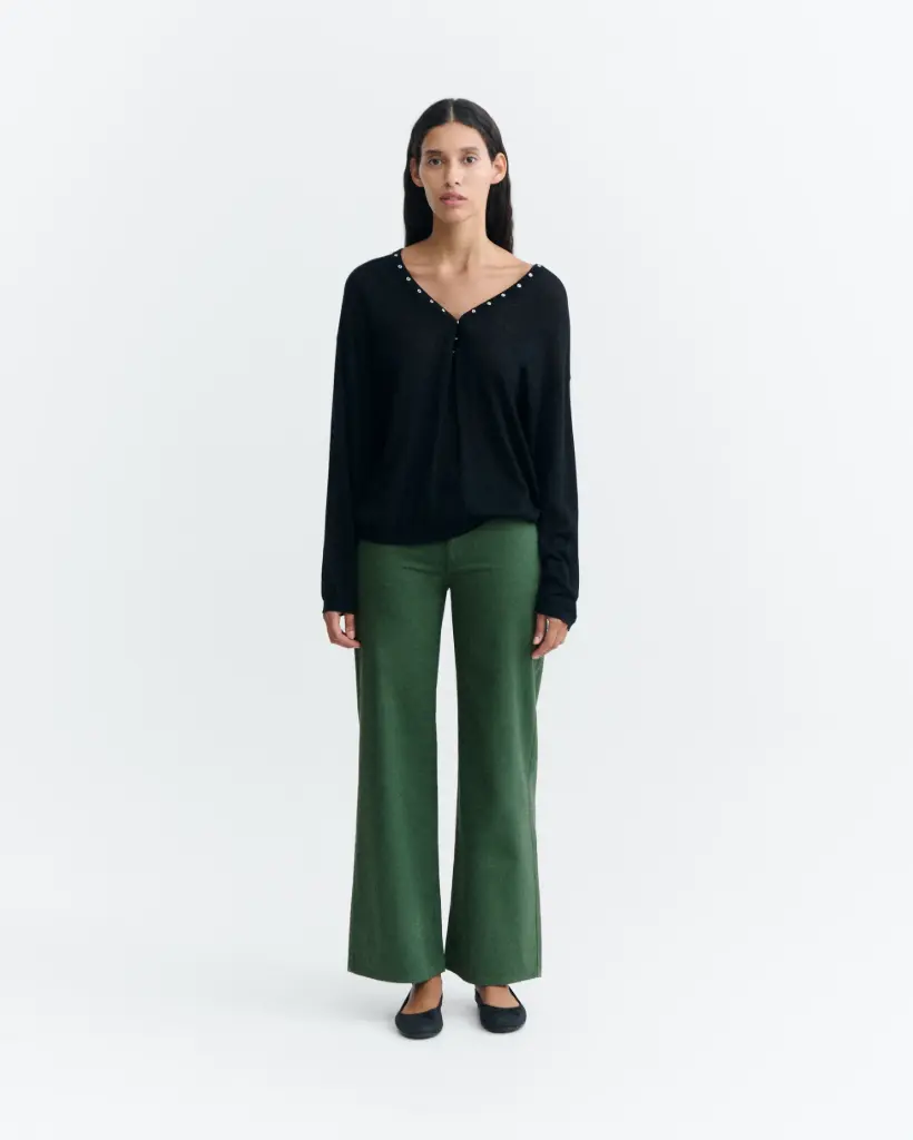 THINKING MU || Pantalon Kettan – Vert foncé