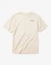 KNOWLEDGE COTTON APPAREL || Tee-shirt à imprimé au dos - Back Print T-Shirt - Egret