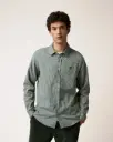 FAGUO || Chemise Iraty – Vert foncé & Écru