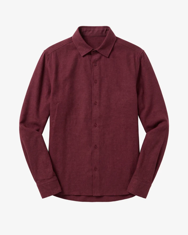 KNOWLEDGE COTTON APPAREL || Chemise en flanelle - Dune Regular Flannel Shirt - Burgundy
