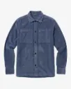 KNOWLEDGE COTTON APPAREL || Surchemise ample en velours côtelé - Loose Corduroy Overshirt - Vintage Indigo