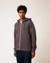 FAGUO || Sweat zippé à capuche Mesnil – Violet grisé