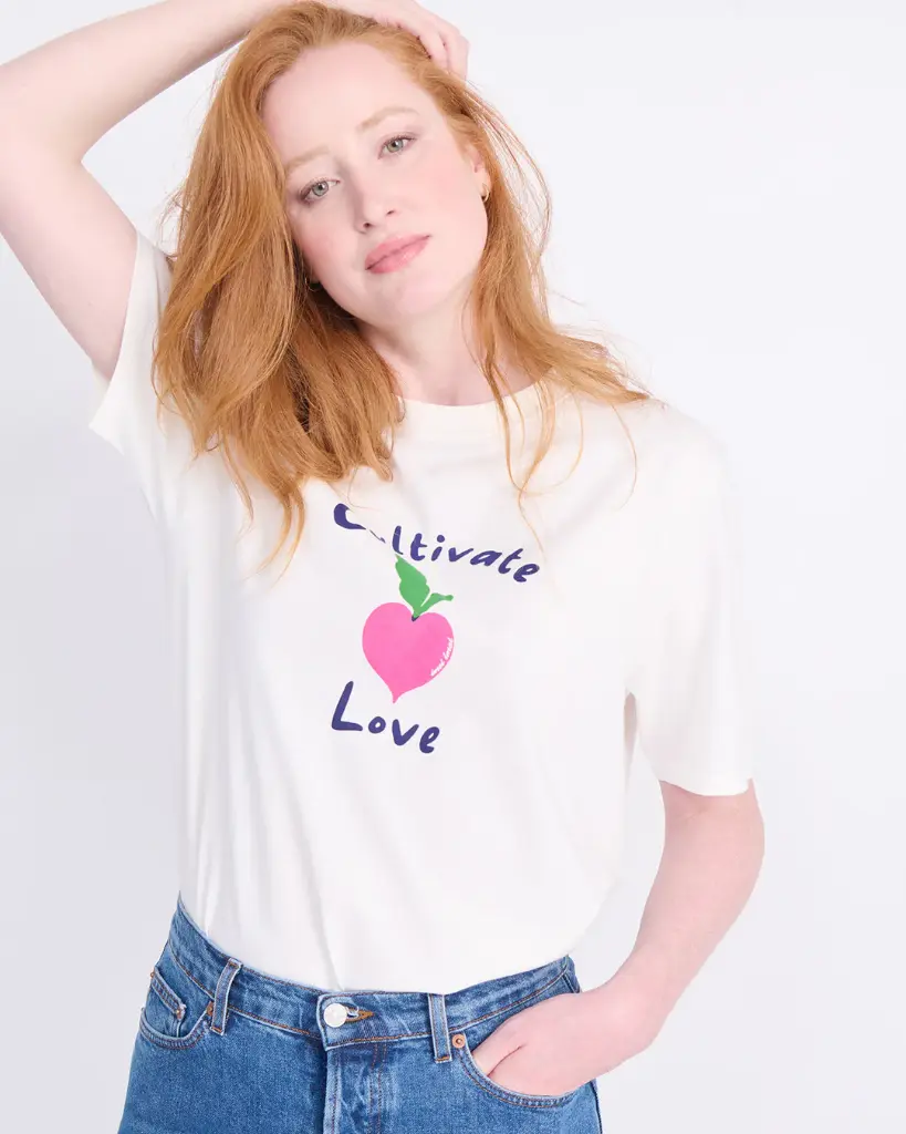 EMOI-EMOI || T-shirt Jimmy Cultivate Love – Crème