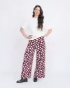 EMOI-EMOI || Pantalon Pauline en Coton Bio – Merlot Flowers