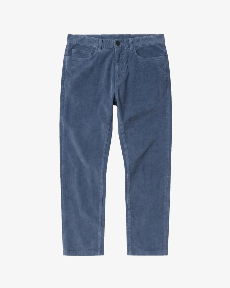 KNOWLEDGE COTTON APPAREL || Pantalon droit en velours côtelé - Oak regular corduroy pants - Vintage Indigo