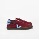 VEJA || Baskets Volley Suede – Grenat Aqua Eagle