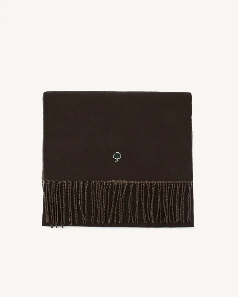 FAGUO || Écharpe Bicolor Scarf – Marron & Taupe