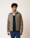 FAGUO || Veste Lorge – Beige foncé chiné