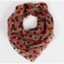 LES BELLES VAGABONDES || Foulard Delta en laine – Florilège Beige