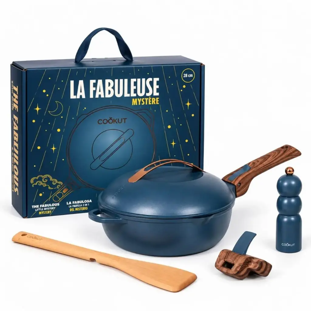 COOKUT || La Fabuleuse Poêle – Pack Noël 2026 – 28 cm – Myrtille