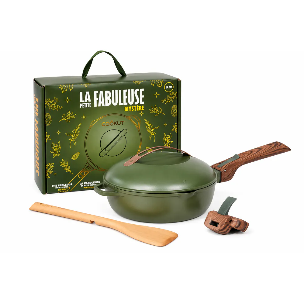 COOKUT || La Fabuleuse Poêle – Pack Noël 2026 – 28 cm – Fougère