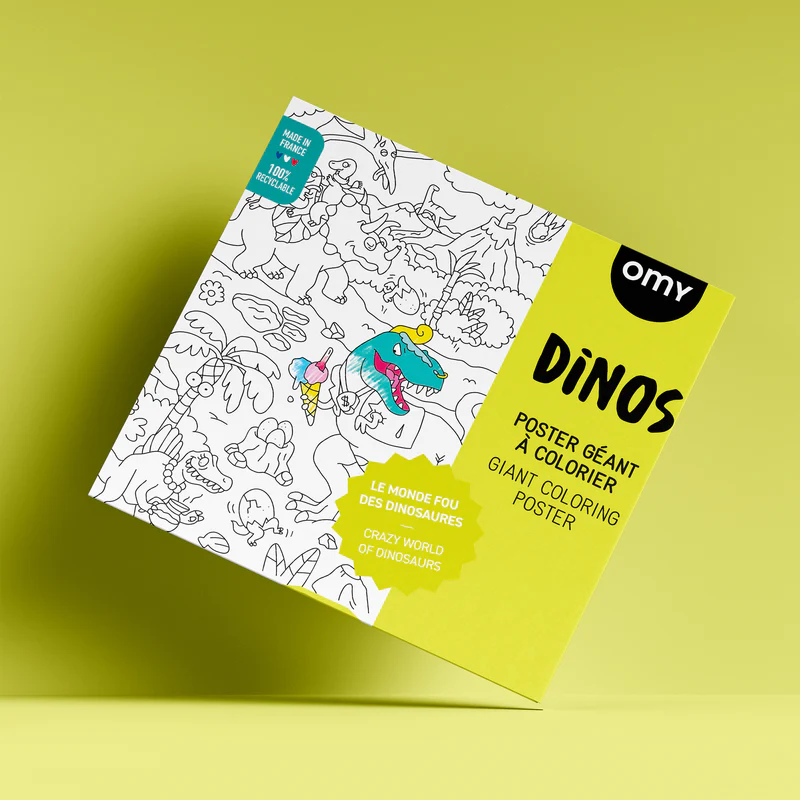 OMY || Poster à colorier – Dinos