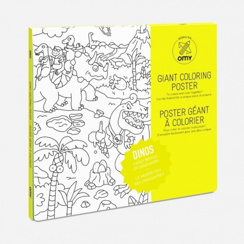 Omy | Poster à colorier - Dinos