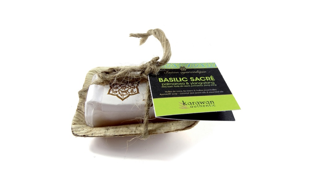 KARAWAN || Mini Savon Ayurvédique Basilic Sacré