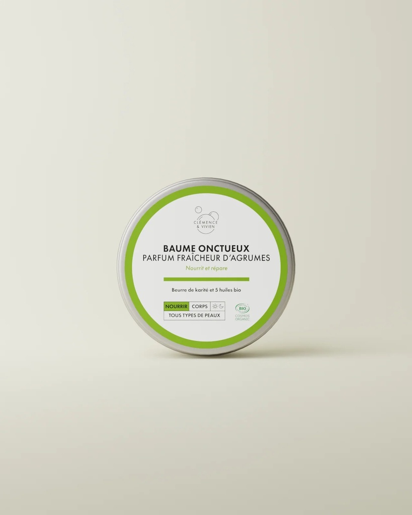 CLÉMENCE ET VIVIEN || Mini Baume Onctueux – Fraîcheur d’Agrumes – 50 ml