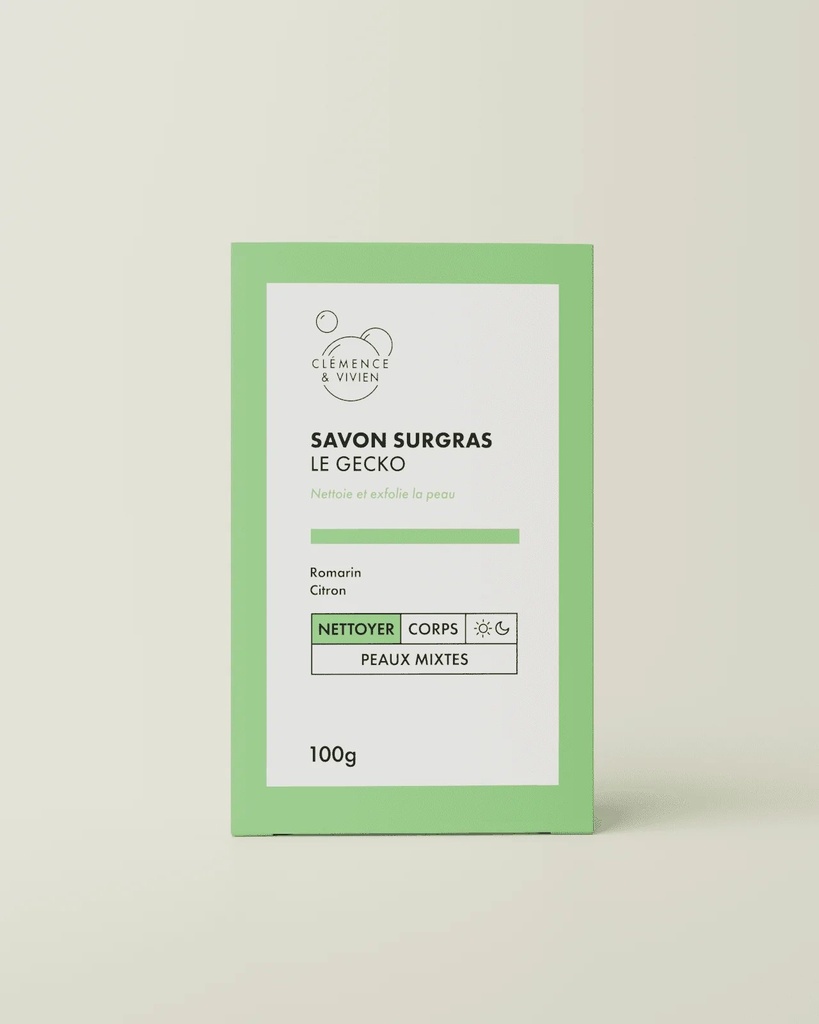CLÉMENCE ET VIVIEN || Savon à Froid – Le Gecko – 100 g