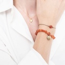 A Beautiful Story || Bracelet Gemstone Cornaline – Or
