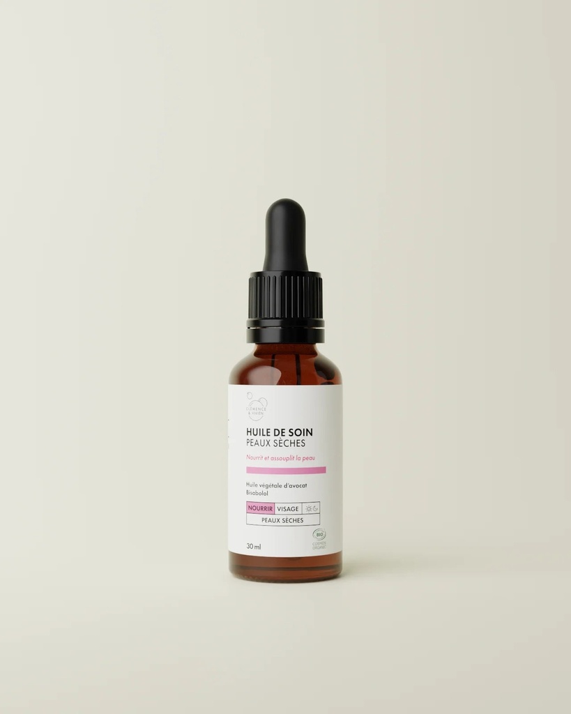 CLÉMENCE ET VIVIEN || Huile de Soin Peaux Sèches – 30 ml