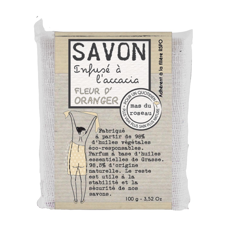 Mas du Roseau | Savonnette Fleur d'Oranger