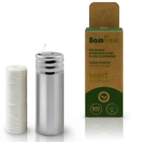 BAMBAW || Fil dentaire PLA – Distributeur + Recharge