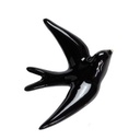 MONOCHROMIC || Décoration Murale Hirondelle Les Volages – Noir Émaillé
