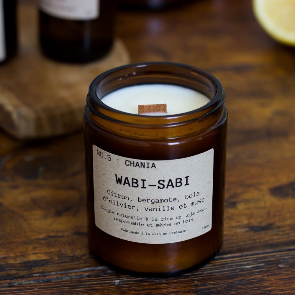 Wabi Sabi | Bougie NO.5 Chania - M - 150g