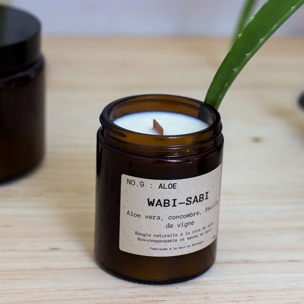 WABI SABI || Bougie NO.9 Aloe – M