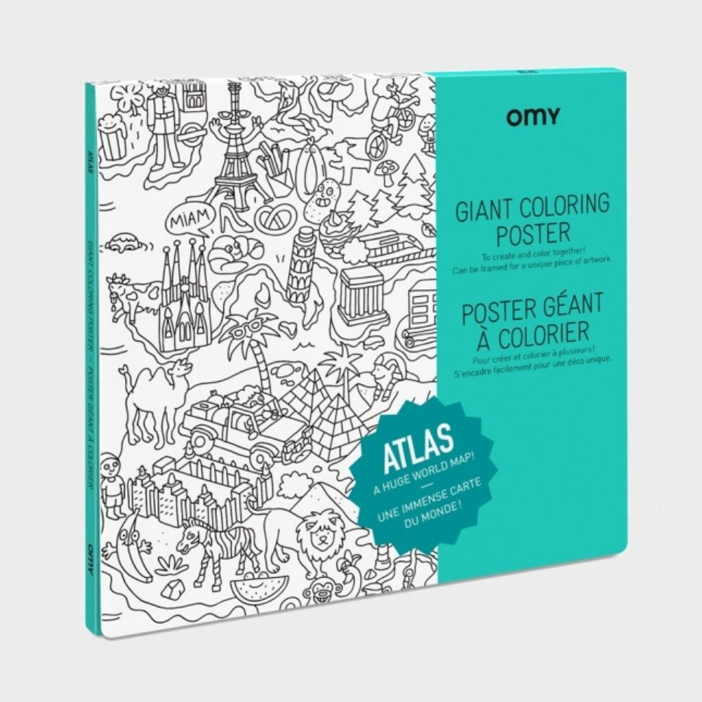 [OMY-POS40] OMY || Poster à colorier – Atlas