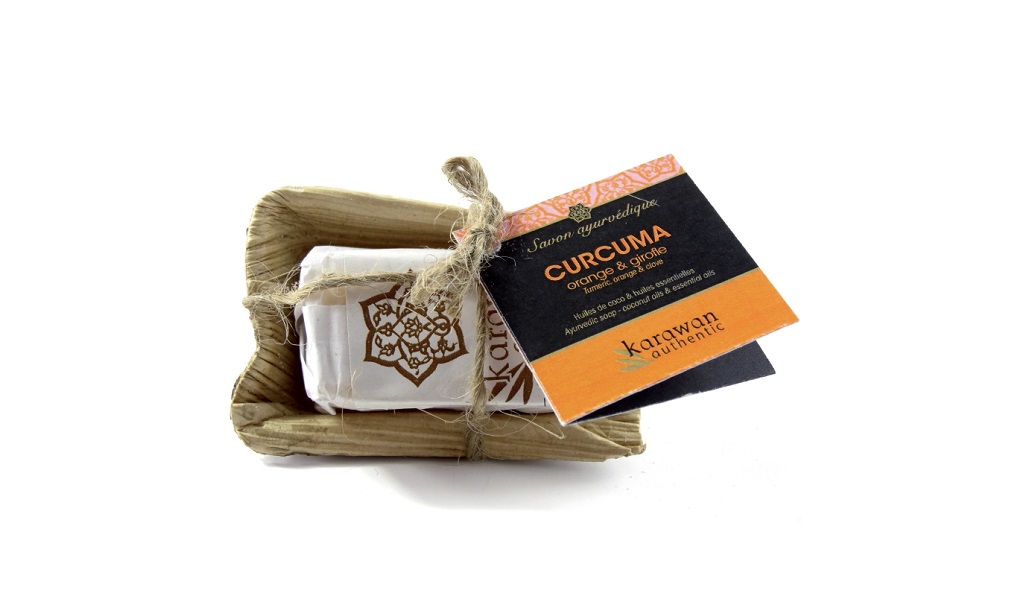 [KRW-KSA20C-IN] KARAWAN || Mini Savon Ayurvédique Curcuma